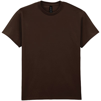 Gildan Ultra Cotton GD002 Dark Chocolate T-Shirt