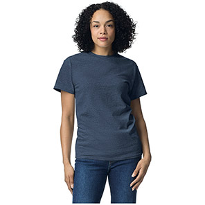 Gildan Ultra Cotton GD002 Heather Navy T-Shirt