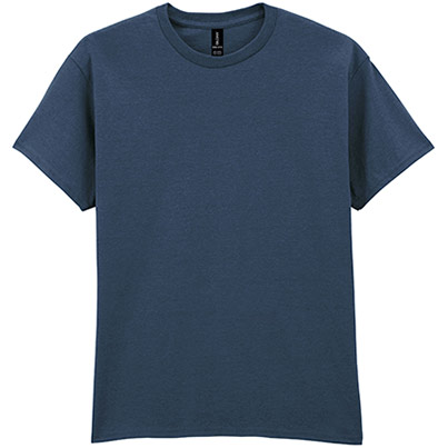 Gildan Ultra Cotton GD002 Heather Navy T-Shirt