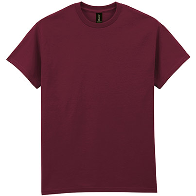Gildan Ultra Cotton GD002 Maroon T-Shirt