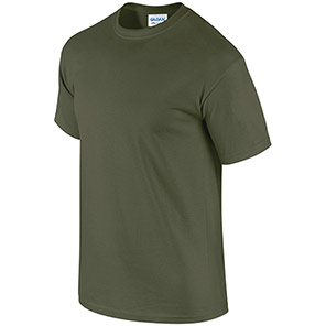 Gildan Ultra Cotton GD002 Military Green T-Shirt