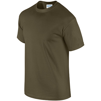 Gildan Ultra Cotton GD002 Olive T-Shirt