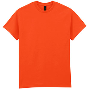 Gildan Ultra Cotton GD002 Orange T-Shirt 5XL