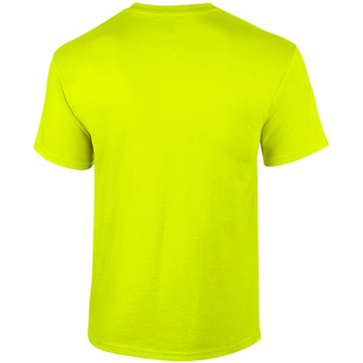 Gildan Ultra Cotton GD002 Safety Green T-Shirt