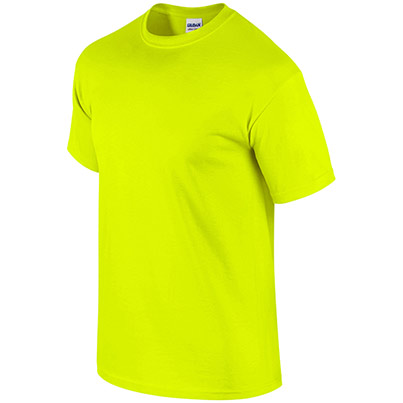 Gildan Ultra Cotton GD002 Safety Green T-Shirt