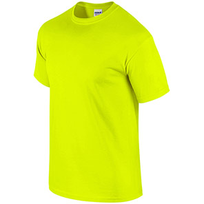 Gildan Ultra Cotton GD002 Safety Green T-Shirt