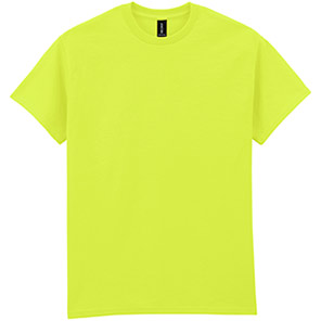 Gildan Ultra Cotton GD002 Safety Green T-Shirt 5XL