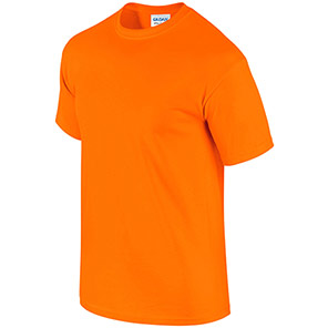 Gildan Ultra Cotton GD002 Safety Orange T-Shirt