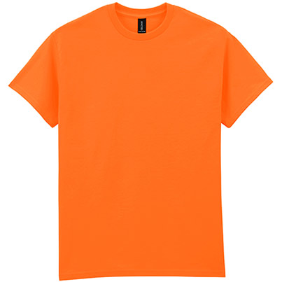 Gildan Ultra Cotton GD002 Safety Orange T-Shirt