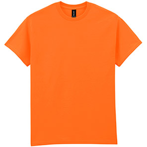 Gildan Ultra Cotton GD002 Safety Orange T-Shirt 2XL
