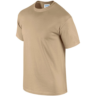 Gildan Ultra Cotton GD002 Tan T-Shirt