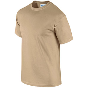 Gildan Ultra Cotton GD002 Tan T-Shirt
