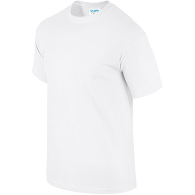 Gildan Ultra Cotton GD002 White T-Shirt