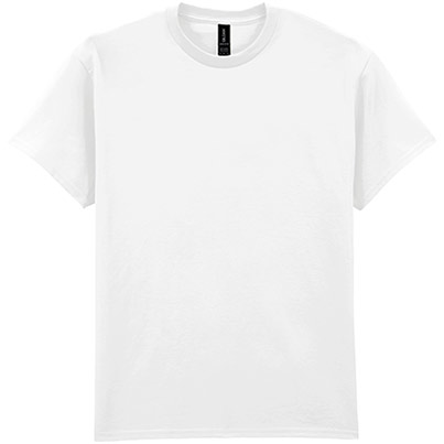 Gildan Ultra Cotton GD002 White T-Shirt