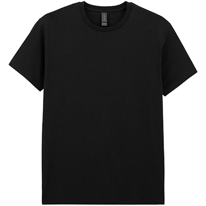 Gildan Light Cotton GD007 Black T-Shirt