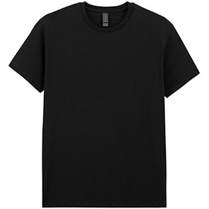 Gildan Light Cotton GD007 Black T-Shirt 5XL