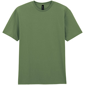 Gildan Light Cotton GD007 Military Green T-Shirt 5XL