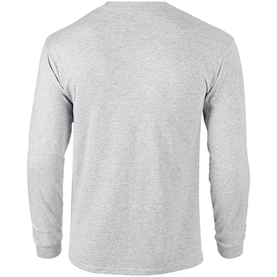 Gildan Ultra Cotton GD014 Ash Long-Sleeve T-Shirt