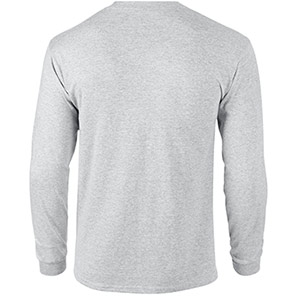 Gildan Ultra Cotton GD014 Ash Long-Sleeve T-Shirt