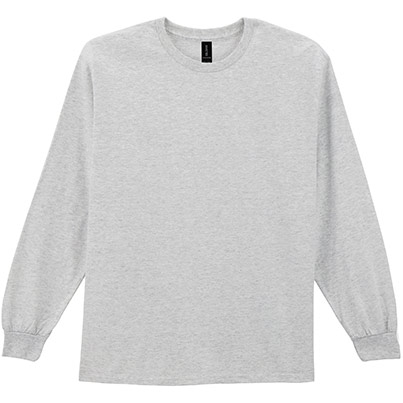 Gildan Ultra Cotton GD014 Ash Long-Sleeve T-Shirt