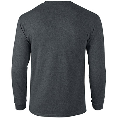 Gildan Ultra Cotton GD014 Dark Heather Long-Sleeve T-Shirt