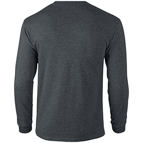 Gildan Ultra Cotton GD014 Dark Heather Long-Sleeve T-Shirt
