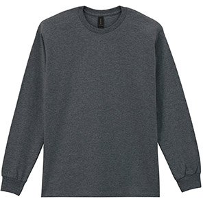 Gildan Ultra Cotton GD014 Dark Heather Long-Sleeve T-Shirt 5XL
