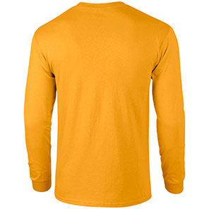 Gildan Ultra Cotton GD014 Gold Long-Sleeve T-Shirt