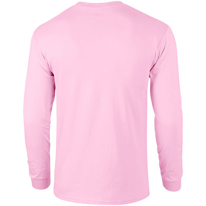 Gildan Ultra Cotton GD014 Light Pink Long-Sleeve T-Shirt