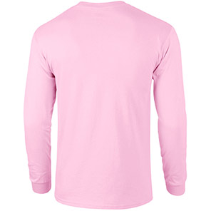 Gildan Ultra Cotton GD014 Light Pink Long-Sleeve T-Shirt