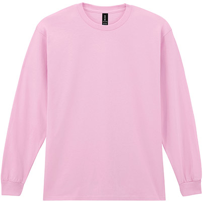 Gildan Ultra Cotton GD014 Light Pink Long-Sleeve T-Shirt