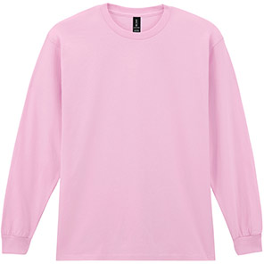 Gildan Ultra Cotton GD014 Light Pink Long-Sleeve T-Shirt 3XL