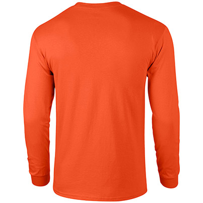 Gildan Ultra Cotton GD014 Orange Long-Sleeve T-Shirt