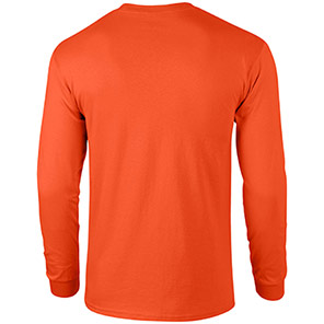 Gildan Ultra Cotton GD014 Orange Long-Sleeve T-Shirt