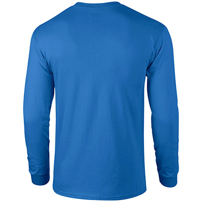 Gildan Ultra Cotton GD014 Royal Blue Long-Sleeve T-Shirt