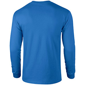 Gildan Ultra Cotton GD014 Royal Blue Long-Sleeve T-Shirt