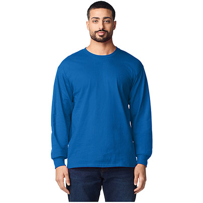 Gildan Ultra Cotton GD014 Royal Blue Long-Sleeve T-Shirt