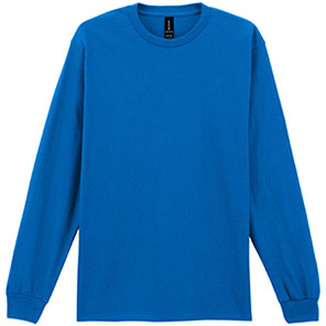 Gildan Ultra Cotton GD014 Royal Blue Long-Sleeve T-Shirt 2XL