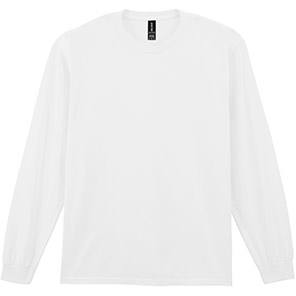 Gildan Ultra Cotton GD014 White Long-Sleeve T-Shirt 2XL