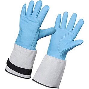 Rostaing CRIO Blue 40cm Water-Repellent Cryogenic Leather Gloves
