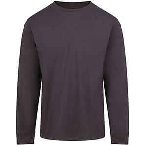 AWDis AT012 180 Charcoal Long-Sleeve T-Shirt 3XL