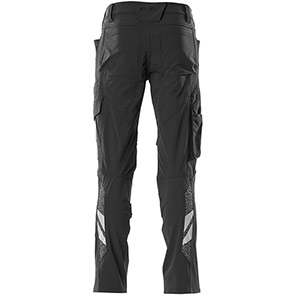 MASCOT ACCELERATE 18479 Men’s Black Work Trousers with Kneepad Pockets