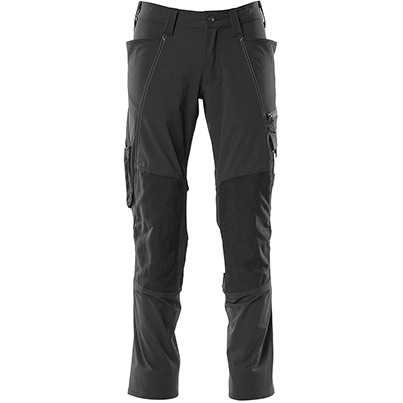 MASCOT ACCELERATE 18479 Men’s Black Work Trousers with Kneepad Pockets