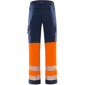 Fristads 2705 Navy/Orange Hi-Vis Trousers