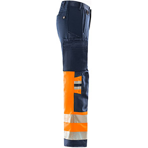 Fristads 2705 Navy/Orange Hi-Vis Trousers