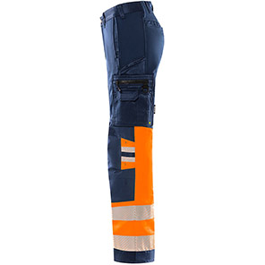 Fristads 2705 Navy/Orange Hi-Vis Trousers