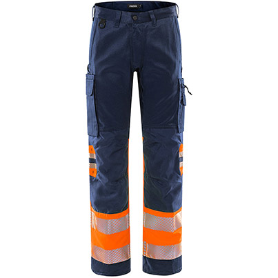 Fristads 2705 Navy/Orange Hi-Vis Trousers