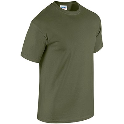 Gildan HeavyCotton GD005 Military Green T-Shirt