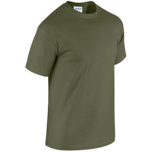 Gildan HeavyCotton GD005 Military Green T-Shirt