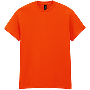 Gildan HeavyCotton GD005 Orange T-Shirt 5XL